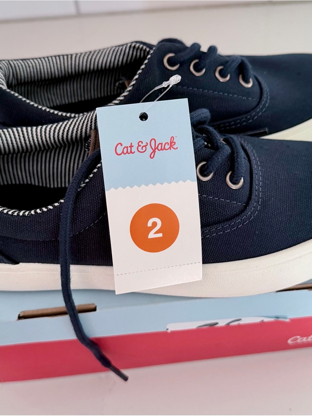 Target Cat & Jack Navy Canvas Kids Sneakers